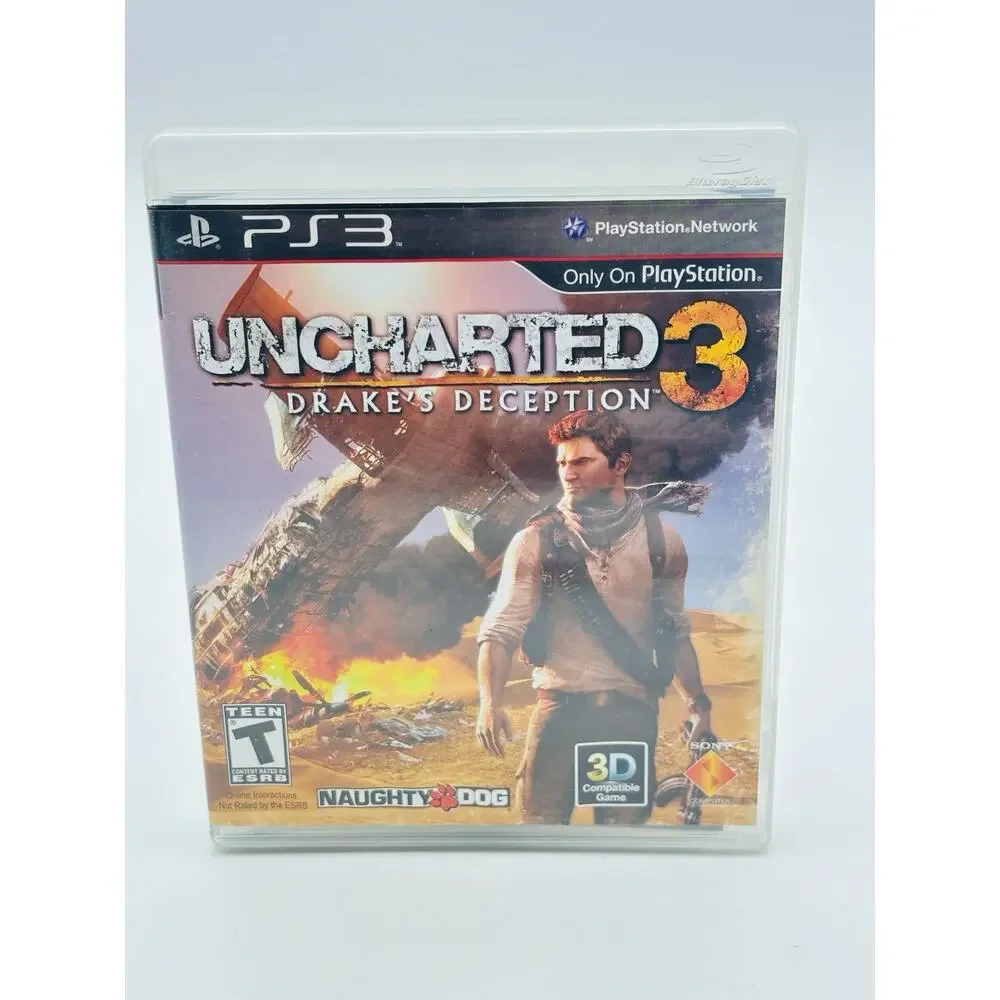 Uncharted 3 Drake's Deception Playstation 3 PS3 Complete in Box VG Condition